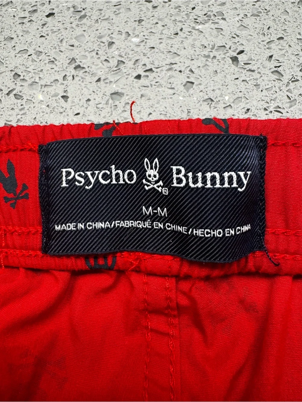 Psycho Bunny Men's Pajama Pants Allover Skull & Bunny Print Sz M